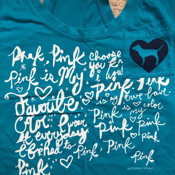 Victoria Secret PINK Tank Top in Blue - Picture 2 of 3